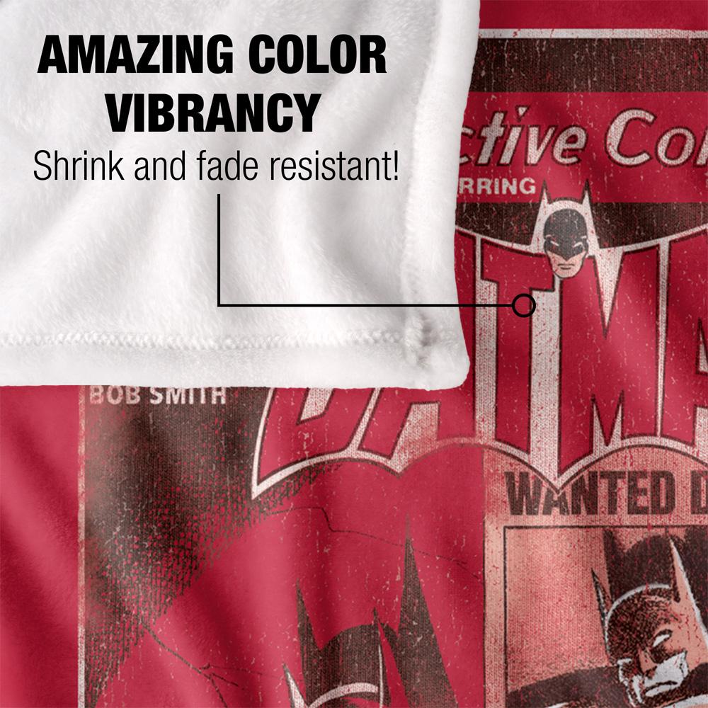 Batman Wanted Dead Or Alive Comic Cover Blanket