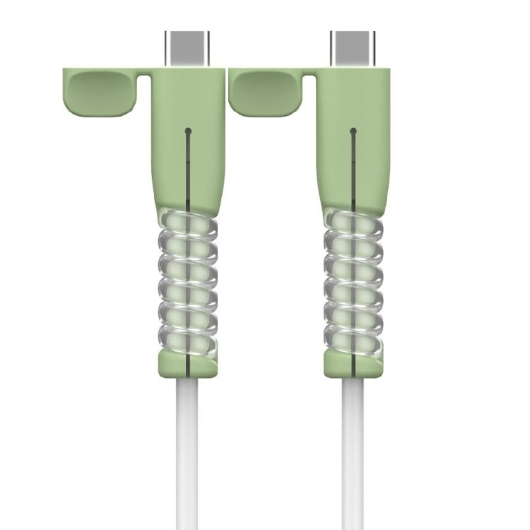 Silicone USB Type C Charging Cable Protectors AntiBend And Tangles Protections Prevents Fraying