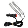 Auto Atmosphäre Lampe DC 12V 2x 9 LED Zigaretten LED Dekorationslampe Armaturenbrett Boden Fuß Car-Styling LED Streifenlichter