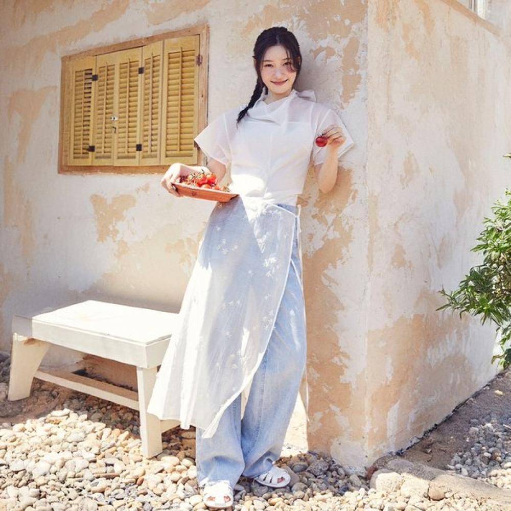 

On On Sheer Wrap Skirt New5ms504 03 IVORY/FREE