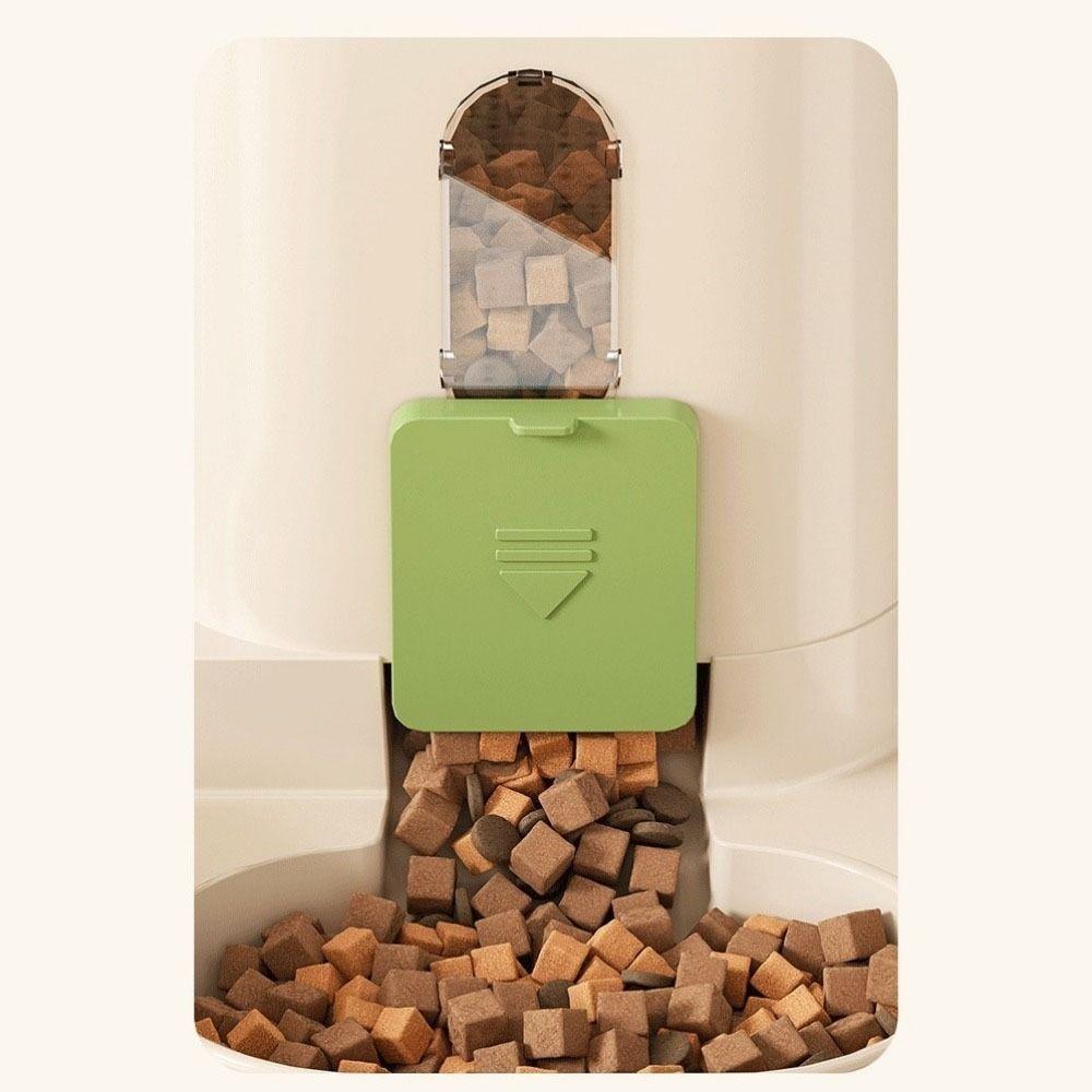 Integrated Automatic Cat Water Feeder Dry Wet Separation Large Capacity Cat Dog Food Bowl with Water Fountain Detachable