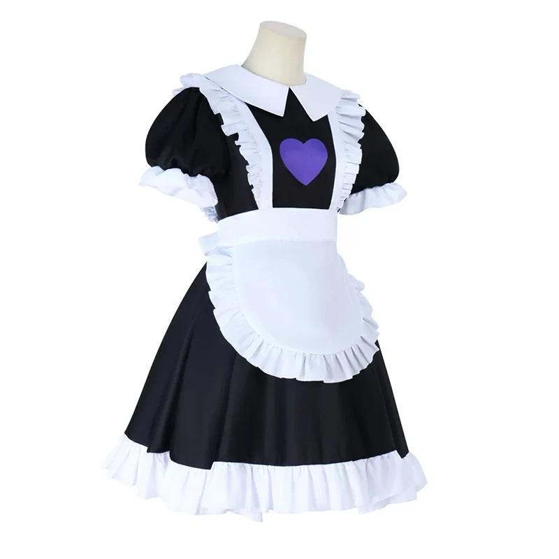 Jax Maid Dress Cosplay Costume Maidservant Adult Uniform Amazing Digital Circus Anime Role Play Halloween Party Outfit For Girls