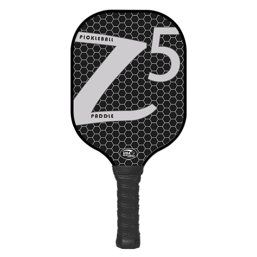 Extended Handle Fiberglass Pickleball Paddles 16mm Portable Lightweight Durable Rackets for Two-Handed Backhand () Fiberglass