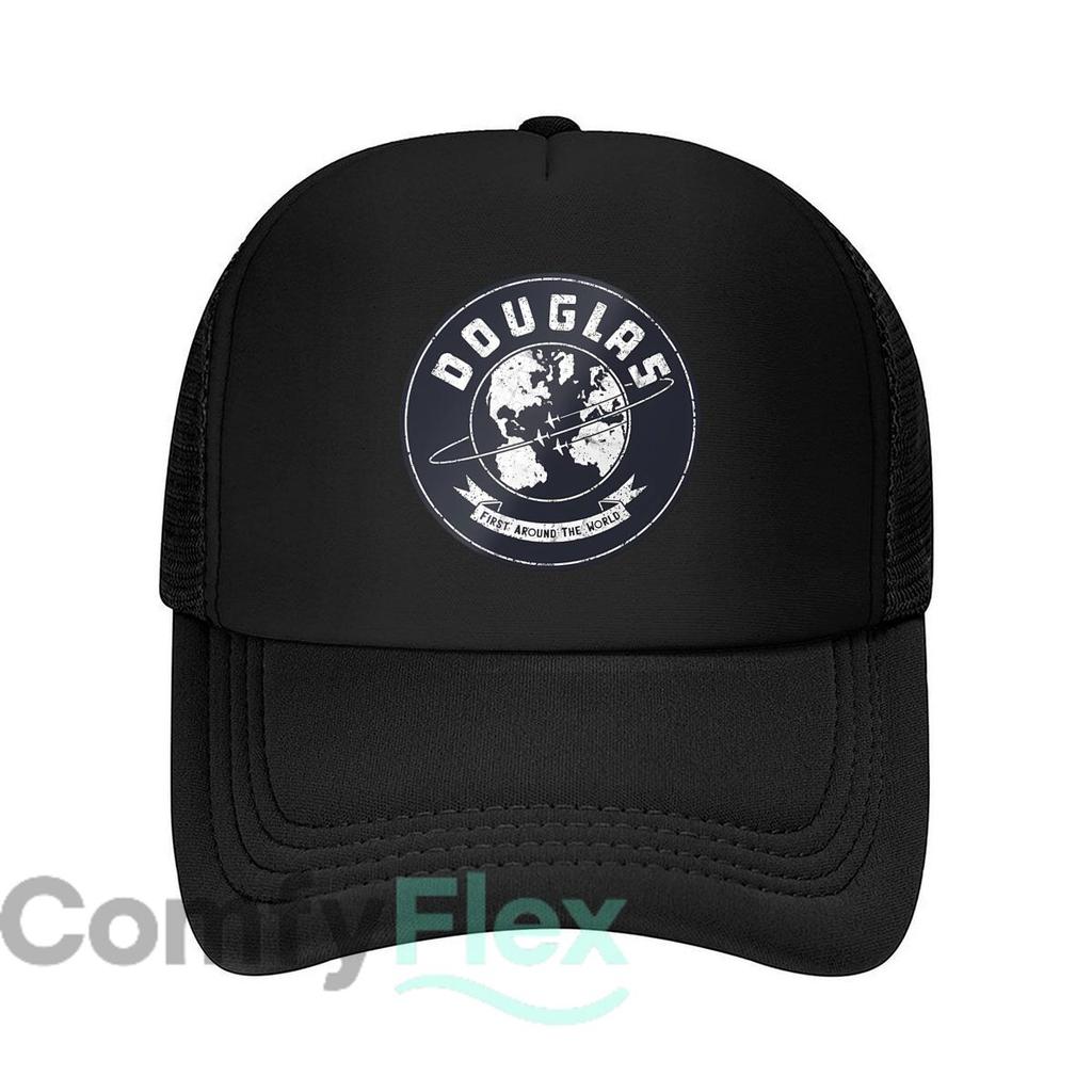 Douglas Around the World Emblem Fashion Mesh Baseball Cap Breathable Casual Hats Outdoor For Unisexs And WoUnisexs
