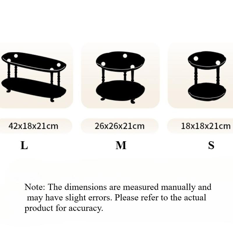 Key Storage Rack At The Entrance, 2-Tier Household Cup Perfume Storage Tray, Classical Style Elegant Storage Rack Organizers