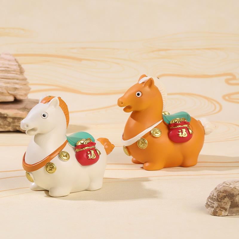 1Pc Successful Luoyang Tang Sancai Merchandise Small Fat Horse Ornament Office Desktop Merchandise Figure Travel Souvenirs