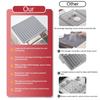 Sink Drain Mat Non-Slip Surface Large Size Thick Silicone Heat Resistant Flexible Cutlery Holder with Slope Drainage Design