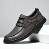 Autumn Men Casual Shoes Handmade Leather Loafers Comfortable Men's Shoes Quality Split Leather Flat Moccasins Men Sneakers