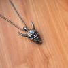 New Titanium Steel Prajna Mask Pendant Necklace Punk Trendy Men's Pendant ,A Gift for My Boyfriend