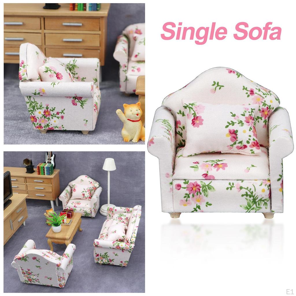 1/12 Dollhouse Miniature Scene Props Doll House Decoration Kids Children Toy for Bedroom Living Room