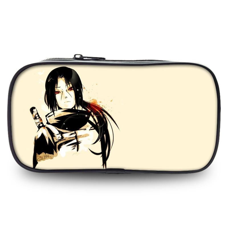 Naruto Boruto Anime Pencil Case Large Capacity Nylon Stationery Organizer For Teens And Students