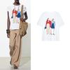 Spring and Summer New Women's Clothing French Straight Girl Print Cotton Casual Round Neck Short Sleeves T-shirt 5644193