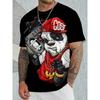Fun Cartoon Duck Print Men's T-Shirt Casual Summer Casual Short Sleeve Pullover Fashion T-Shirts Outdoor Male Overszied Clothing