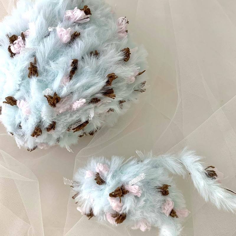 50g Pletení Zima Umělá kožešina Vynikající DIY Tkaní Ručně míchané Ručně vyráběné Háčkování Řemeslné materiály Tkaný šátek Vícebarevný