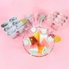 6-Slot-Eisform DIY Cream Lolly Pop Tray Maker Mold Pan Kitchen