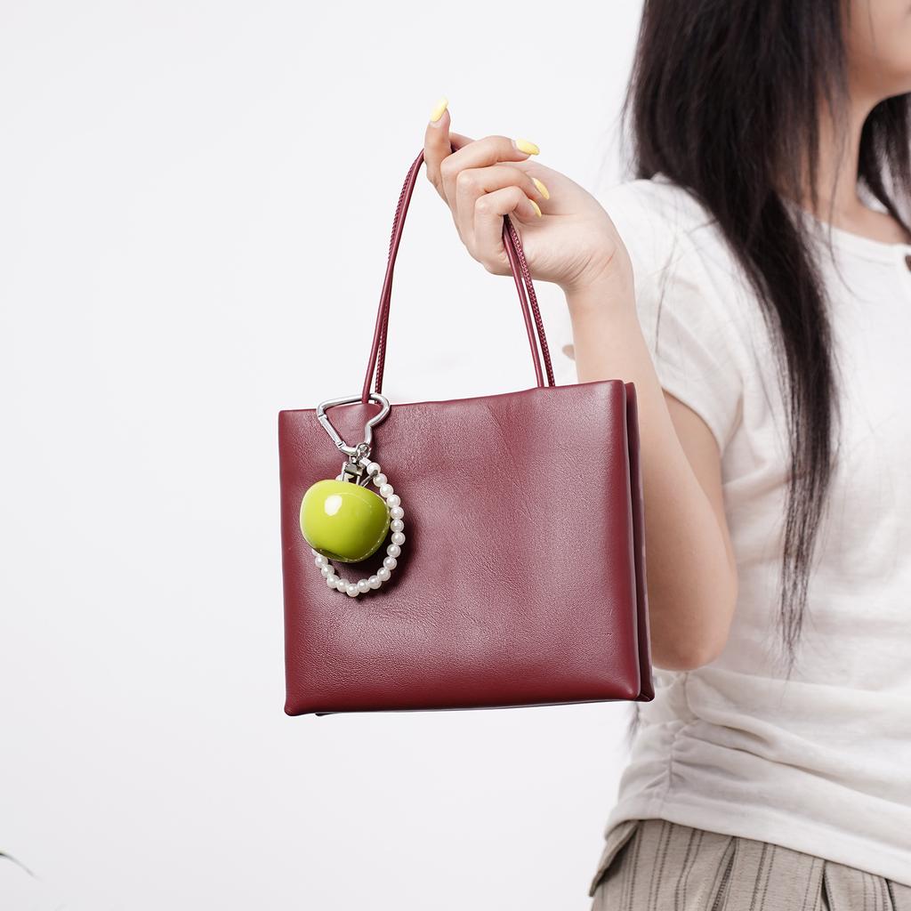 Premium organ handbag fashion sheepskin small square bag minimalist exquisite versatile women's bag