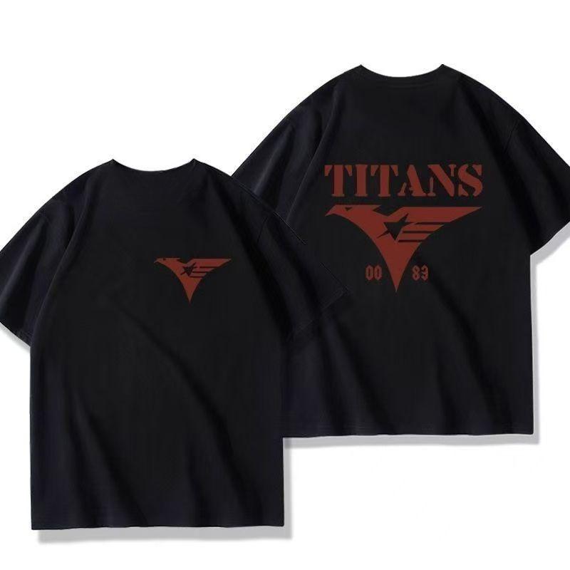 Manxing COSPA Mobile Suit Z Gundam * Titans U.C. 0087 Joint Peripheral Short Sleeve T-Shirt On Clothes Tide