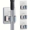 Wall Mounted Storage Rack Broom Holder Multi-functional Hook Space Saving Tool Organizer for Bathroom Kitchen Storage Shelf 1PC