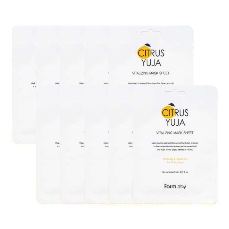 

Farmstay Citrus Yuja Vitalizing Mask (10 Sheets)