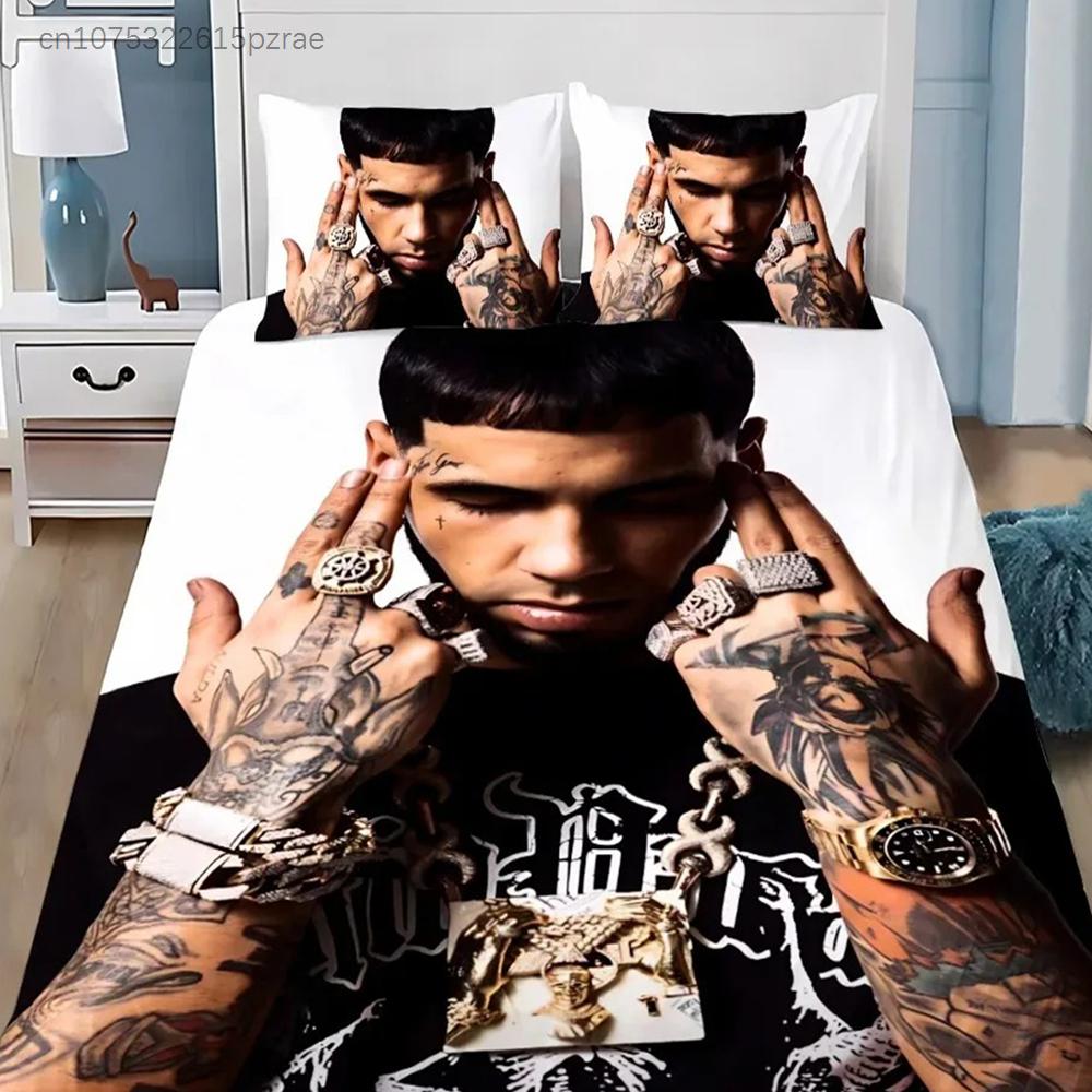 Duvet Cover Anuel AA 3D Exquisite Hasta La Muerte Digital Printing Bedding Set Comforter Bed Youth Home Decor Kids Boys Gift