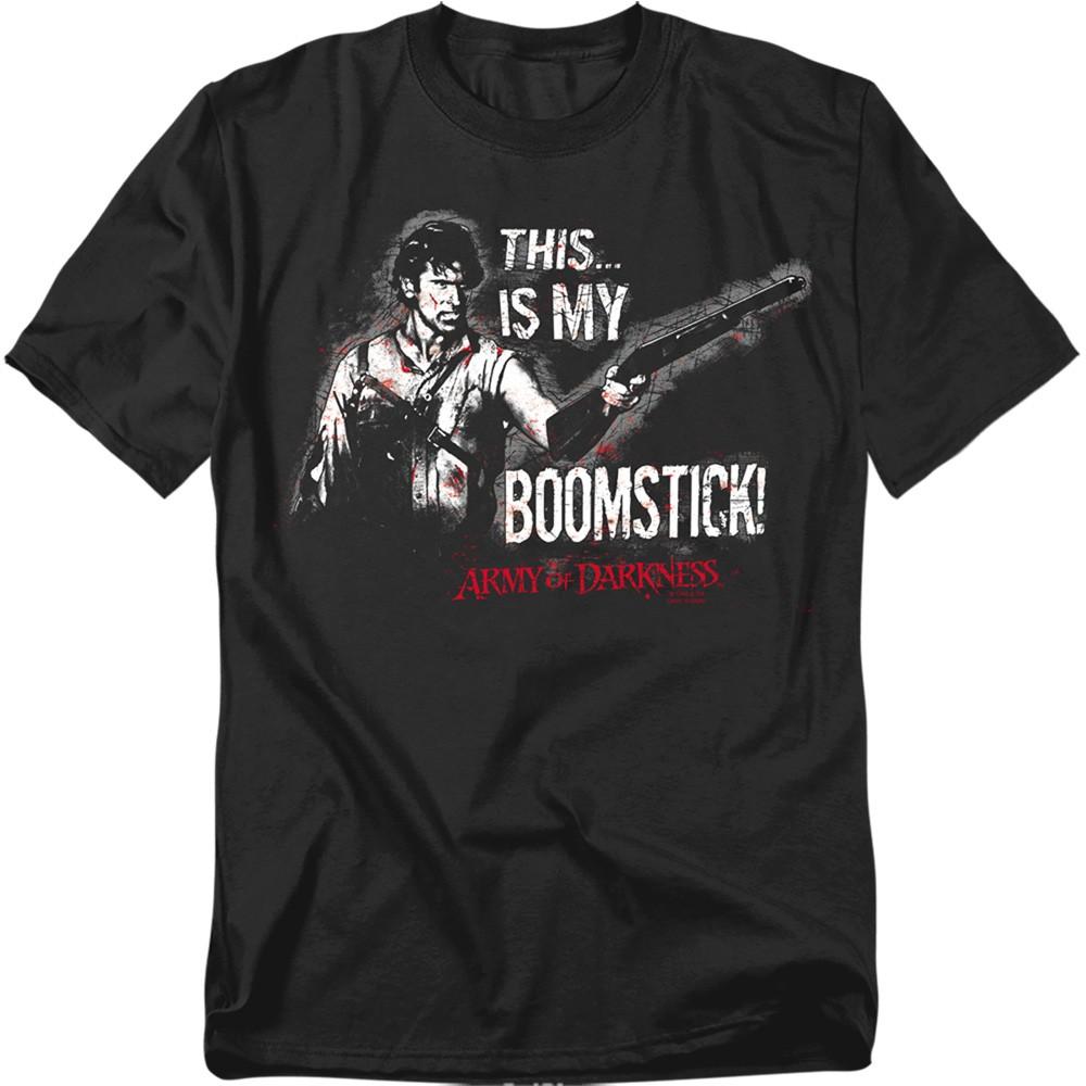 Army Of Darkness - Boomstick - Adult Unisex Short Sleeve T-Shirt - Black