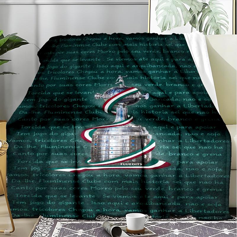 1PC Flumi-nense Football Club  Printed Soft Flannel Blanket Throw for Adult Bedroom Living Room Sofa Camping Travel Fan gifts Christmas Gifts