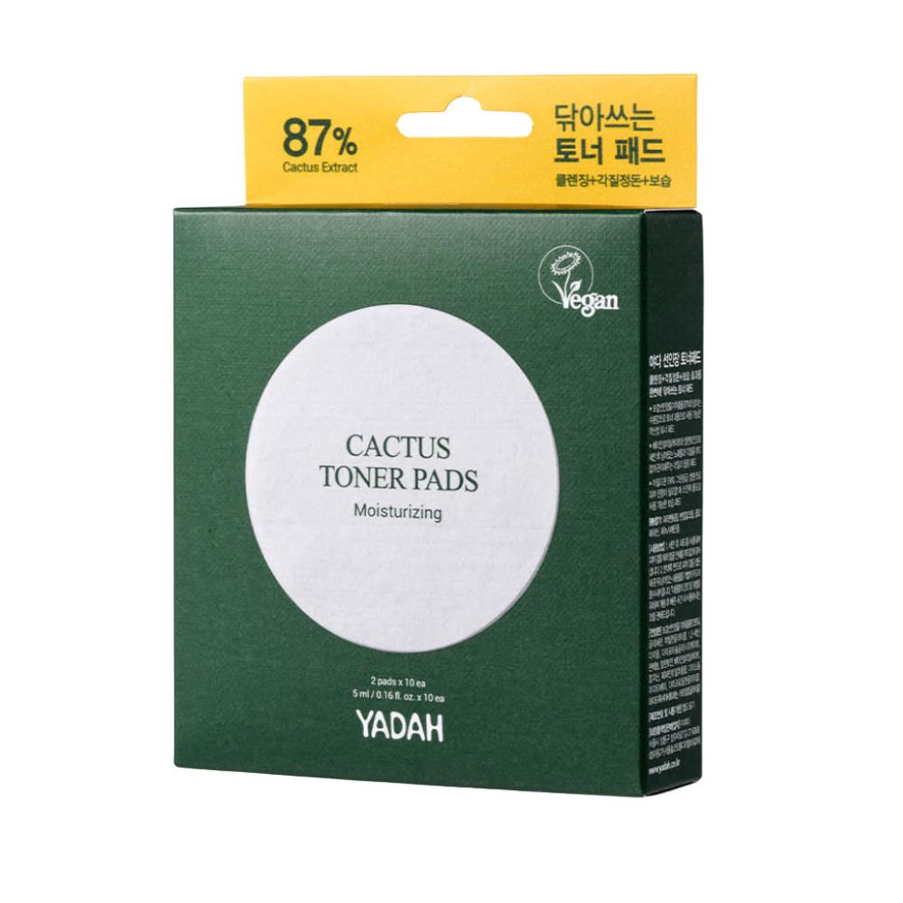 YADAH Cactus Toner Pad 10 Sheets - Travel size