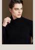 330g Heavy Duty Thick Australian Wool High Necked Woolen Sweater for Men's Autumn and Winter Solid Color Warm Thick Base Sweater