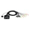 Commutateur KVM - CS52DP-AT - 2 Ports - USB-C - Compact - Câblé