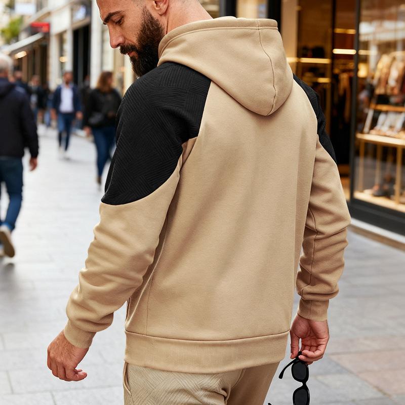 Men's Loose Fit Hoodie with Pattern for Outdoor Casual Wear and Commuting