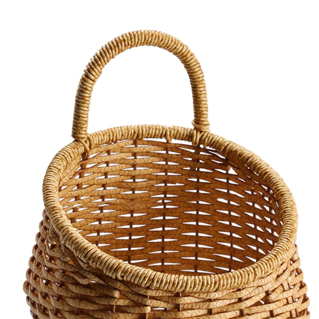 Woven Hanging Baskets Kitchen Storage Basket for Toiletries Sundries Balcony