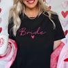 Bridal Shower Shirt for Women, Team Bride Squad Bachelorette Party Tops, Bridesmaid T-shirt, Wedding Fashion Clothes for Girls