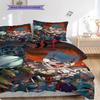 Halloween Horror Characters Set Bedding 1 Duvet Cover 2 Pillowcase Without Core Bedding Set Duvet Cover And Pillowcase Soft And Comfortable