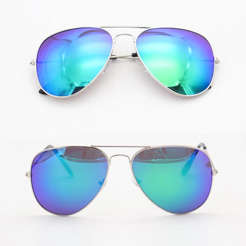 FOENIXSONG Pilot Sunglasses Women Men Gradient Mirrored Blue Silver Gray Classic Eyewear Sun Glasses Fashion
