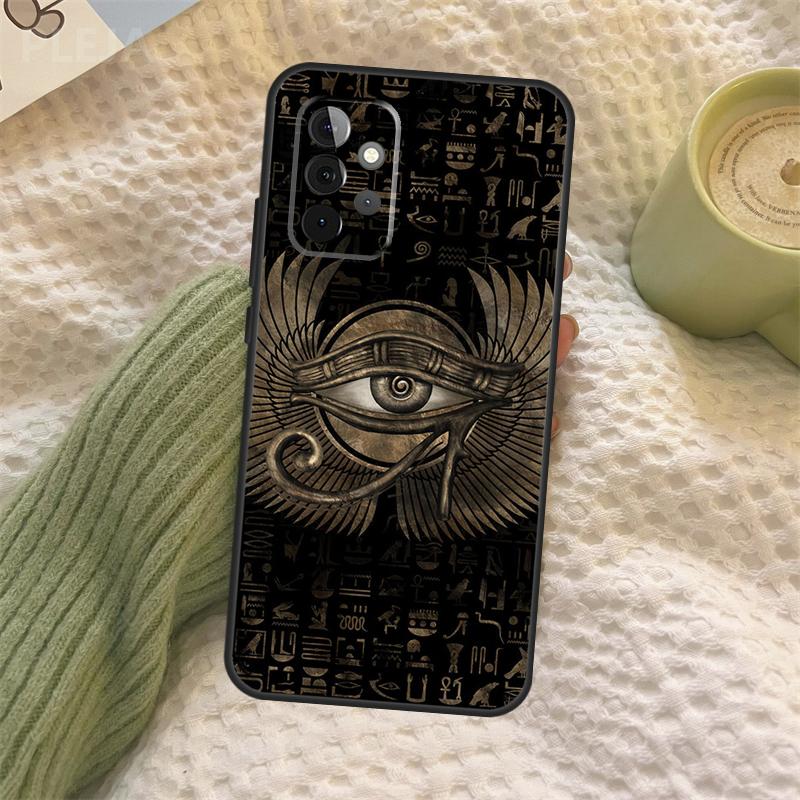 Sacred Eye of Horus Egypt Fresco Case For Samsung Galaxy A35 A15 A55 A53 A33 A13 A36 A56 A26 A16 A22 A32 A52 A54 A34 A05 A06