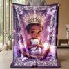 Rainbow Heart Fantasy Theme Blanket Lightweight Warm Flannel Blanket Decorative Throw Blanket for Home Decoration