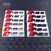 1 PZ Auto 3D ABS Nero Lucido Logo Audi RS Lettere Emblema Adesivo Copertura Centrale Per Audi RS RS3 RS6 R8 8P S4 S5 B7 S7 S8 Sline A1