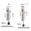 Fermaporta Azionato a Pedale Senza Foratura con Forte Funzionalità Antivento per Aree ad Alto Traffico