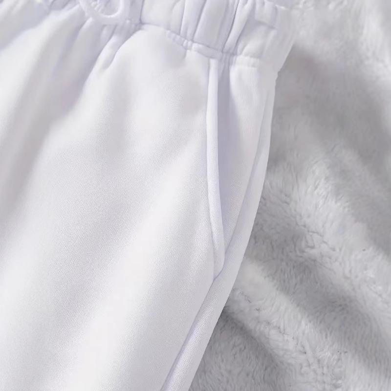 Women's Autumn/winter Plush Jogging Pants Casual Diagonal Pocket Pants