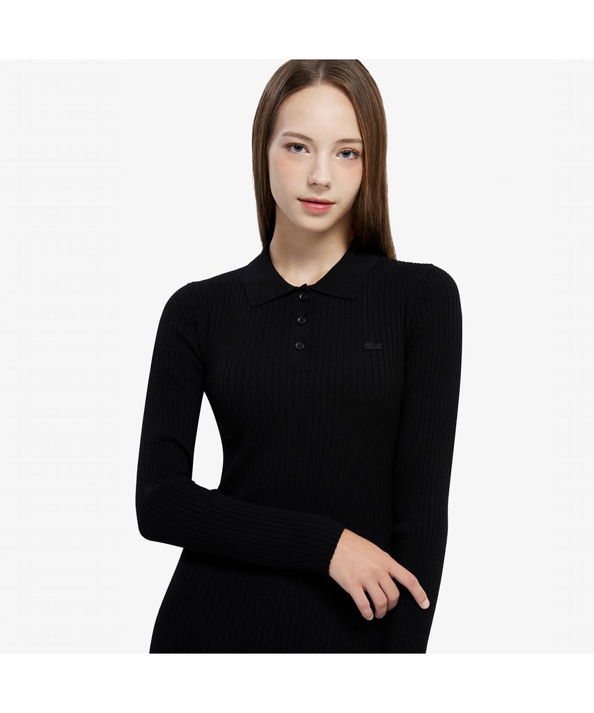 LACOSTE Women'S Ribbed Collar Dress Ef997E-55N 031