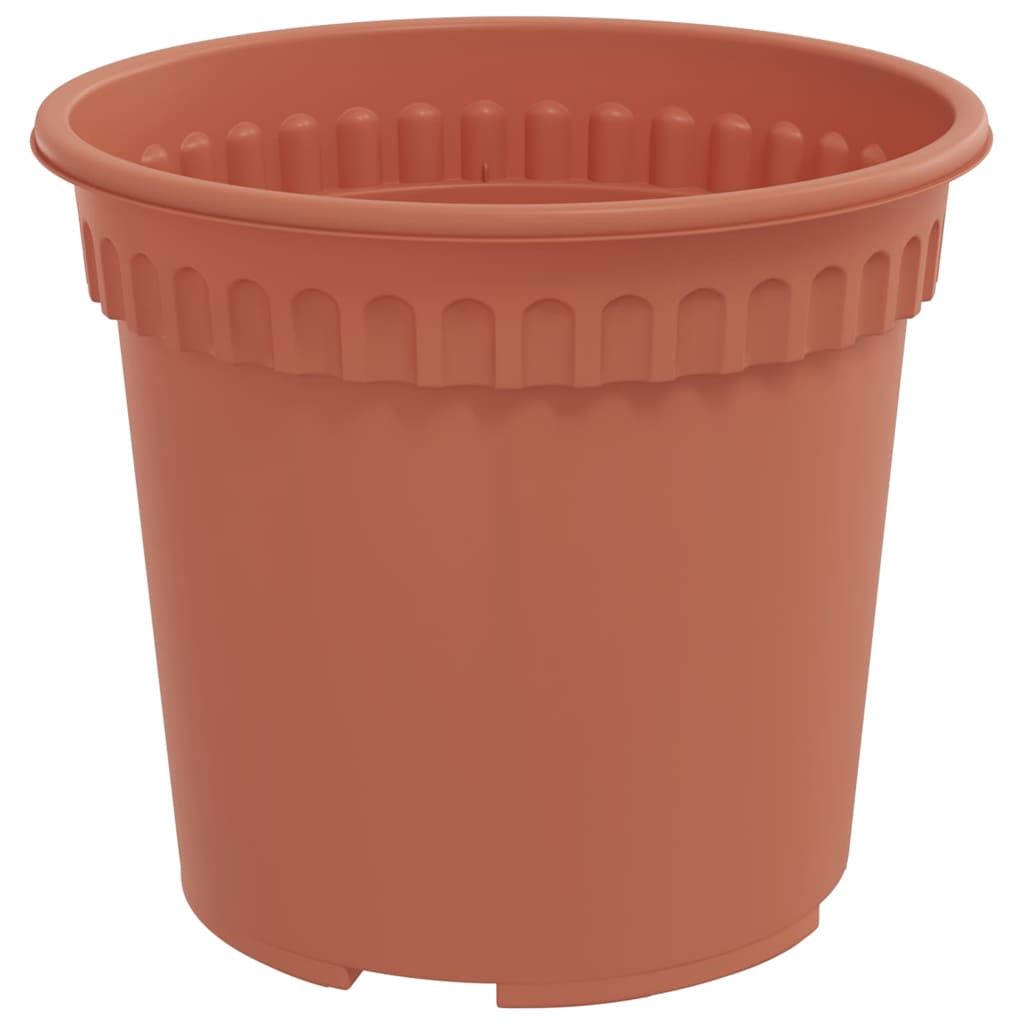 Flower Pots 6 pcs Terracotta Red Ø 15 x 12 cm Plastic