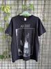Unisexskjorte Bomull Oversized Stor Størrelse Vintage 2000-tallet Alcest Shoegaze Svartmetallband M