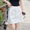 Korean Short Skirt White Skirt Women's Summer New Fashion Casual Anti-exposure Lining Skirt Straight Skirt