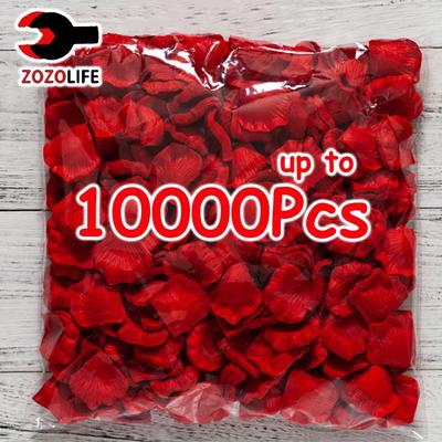 100-10000 Stück Top Bunte künstliche gefälschte Rosenblätter Rot Weiß Gold Rosen Blütenblätter Blumen Romantische Hochzeit Party Valentinstag Dekor