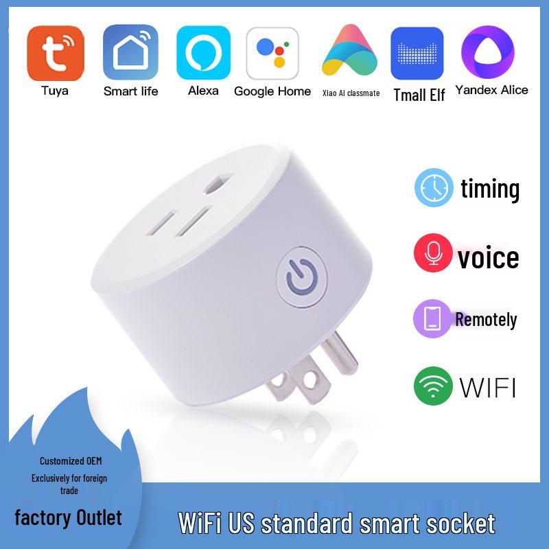 Graffiti Smart WiFi Bluetooth Socket with Random Stick Control, Circuit Breaker, Smartlife, 16A US/UK/EU Standard.
