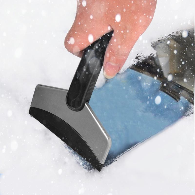 1Pcs Snow Removal Shovel Car Ice Scraper Windshield Glass Defrost Removal Automotive Winter Stainless Steel Car Accessories