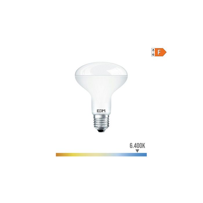 LED-pære Reflektor R90 - EDM - 12W - E27 - Kaldt lys 6400K