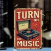 Blechschild 8x12 Zoll Retro Musik Metall Wanddeko für Bar Cafe Zuhause
