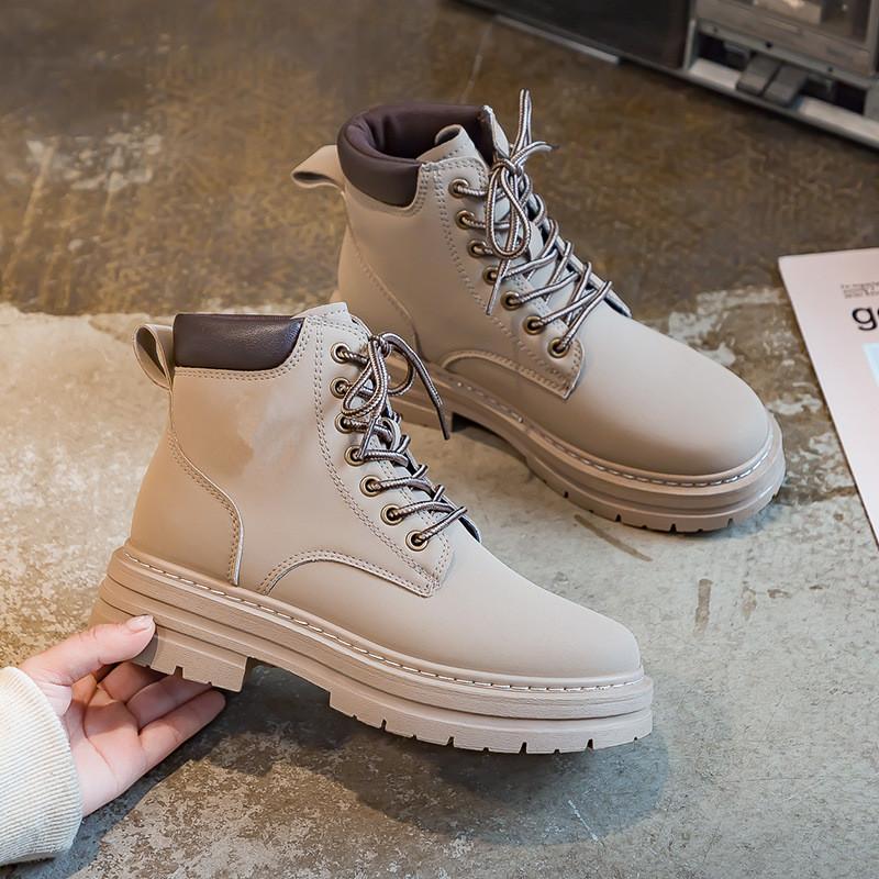 Autumn and Winter Footwear Plus Size Thick Heel Round Toe Women's Boots Short Boots Thick Soled Women's Boots