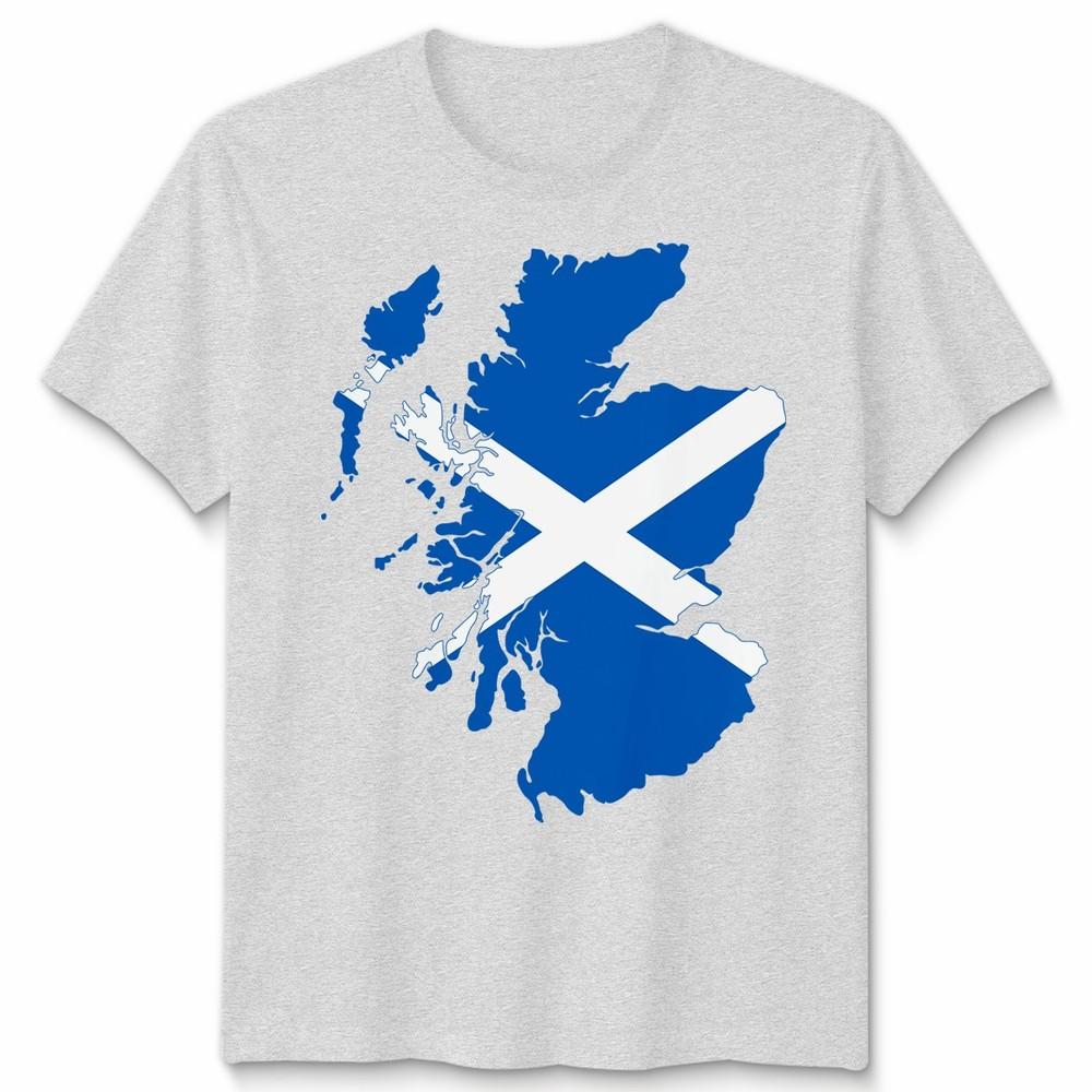 Scotland Flag Slash Unisex T Shirt Scottish Football Rugby Fan Gift Idea Tee